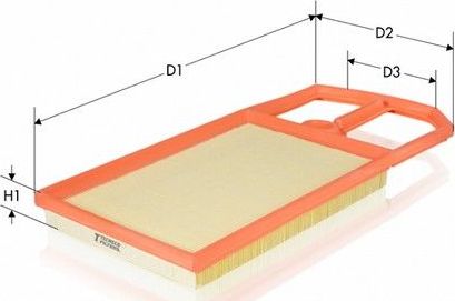 Воздушный фильтр Tecneco Filters для SEAT Leon I 1999-2006. Артикул AR5898PM