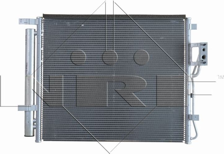 Радиатор кондиционера (конденсатор) NRF (алюминий). Артикул 35994