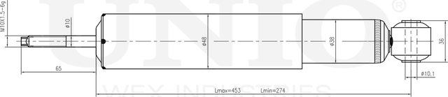Амортизатор подвески (Unio). Артикул SAB-10403