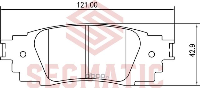 Колодка торм диск зад (Segmatic) Segmatic. Артикул SGBP2660