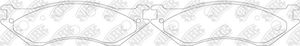 Тормозные колодки NiBK передние для Lincoln Navigator I 1997-2002. Артикул PN0079