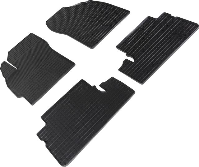 Коврики резиновые Seintex с узором сетка для салона Toyota Auris I 2006-2012. Артикул 00473