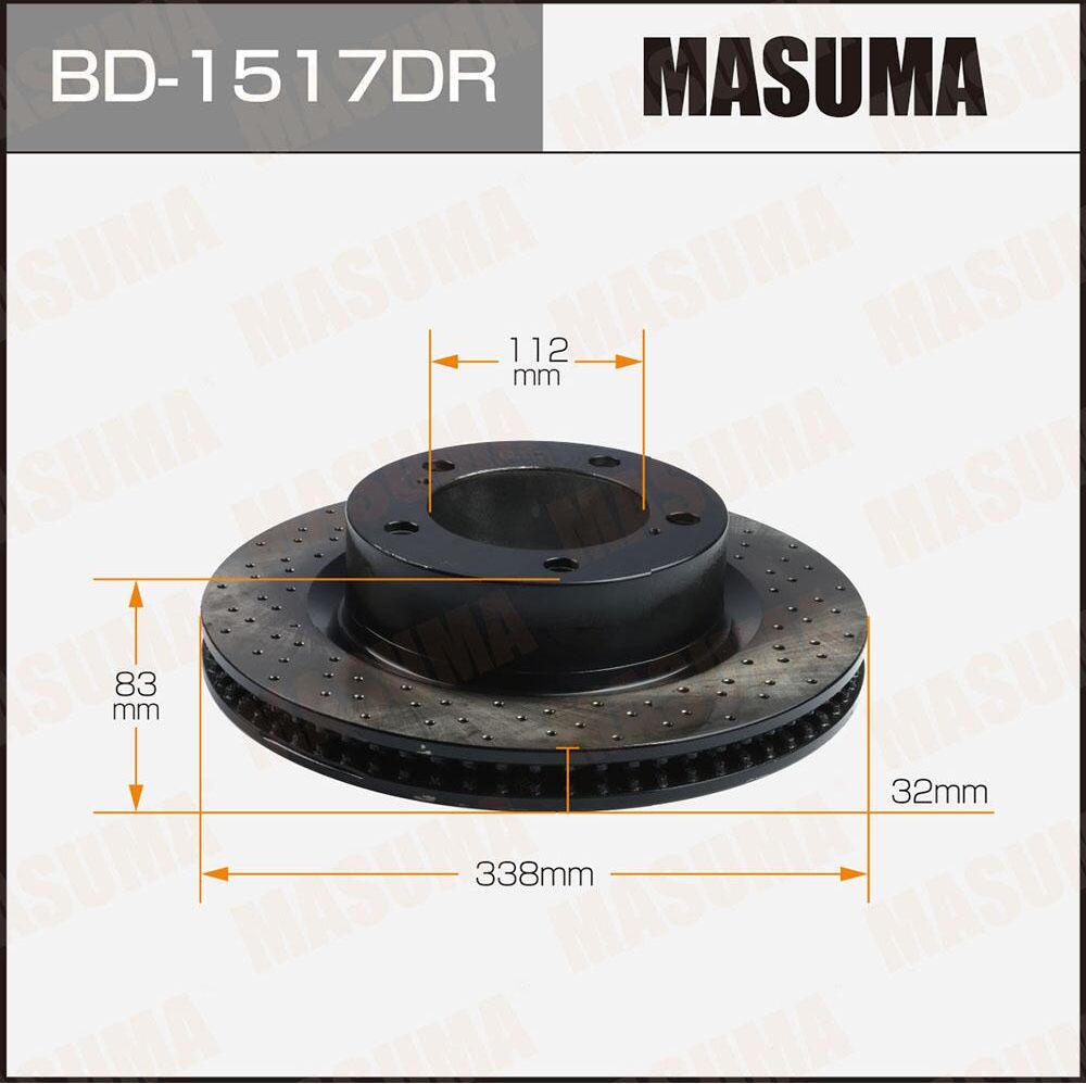 Тормозной диск Masuma. Артикул BD-1517DR
