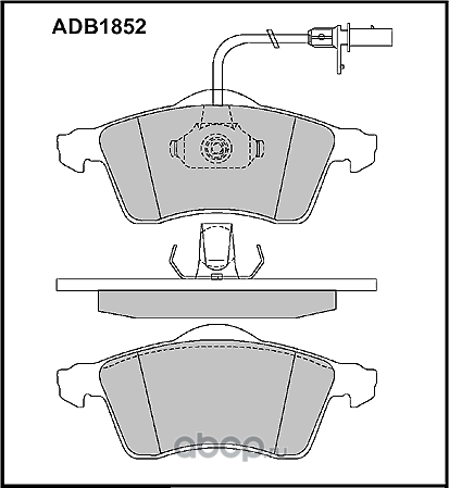 Колодки тормозные (Allied Nippon). Артикул ADB1852