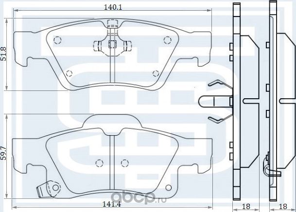 Колодки тормозные задние (Starke). Артикул 177714