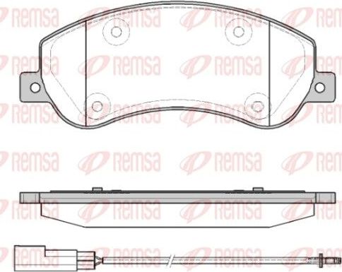 Тормозные колодки Remsa. Артикул 1250.11