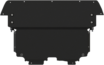 Защита Шериф (2 мм) для картера и КПП FAW Bestune T90 2024-2026. Артикул 28.6277