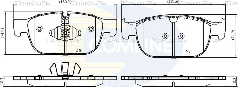 Тормозные колодки Comline Comline. Артикул CBP02399