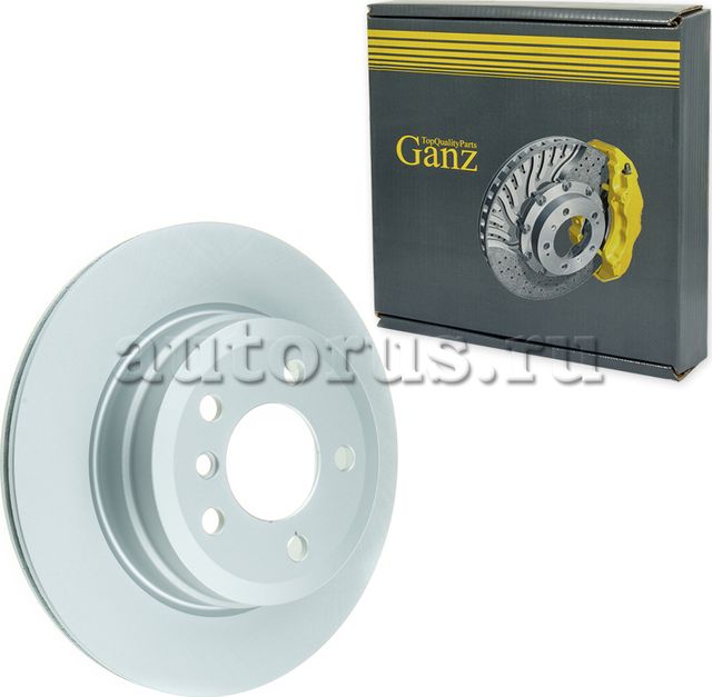 Диск тормозной задний с покрытием (Ganz). Артикул GIJ06152