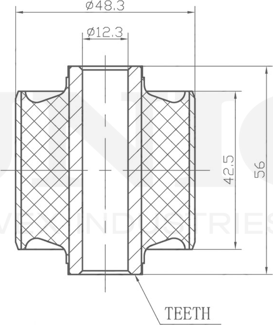 Сайлентблок реактивной тяги (Unio). Артикул RMP-20310