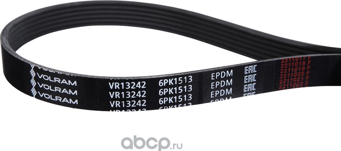 РЕМЕНЬ ПОЛИКЛИНОВОЙ (6PK1513) HYUNDAI/KIA VR13242 (VOLRAM). Артикул VR13242