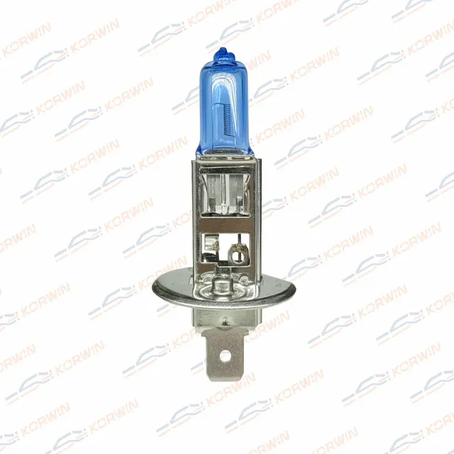 Лампа накаливания галогенная (H1 12V 55W P14,5s SUPER WHITE) (Korwin). Артикул KWYN0019