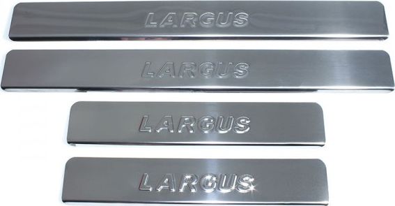 Накладки Ладья на внутренние пороги (штамп) для Lada Largus 2012-2026. Артикул 014.85.851