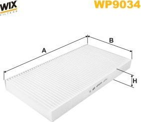 Салонный фильтр WIX Filters. Артикул WP9034