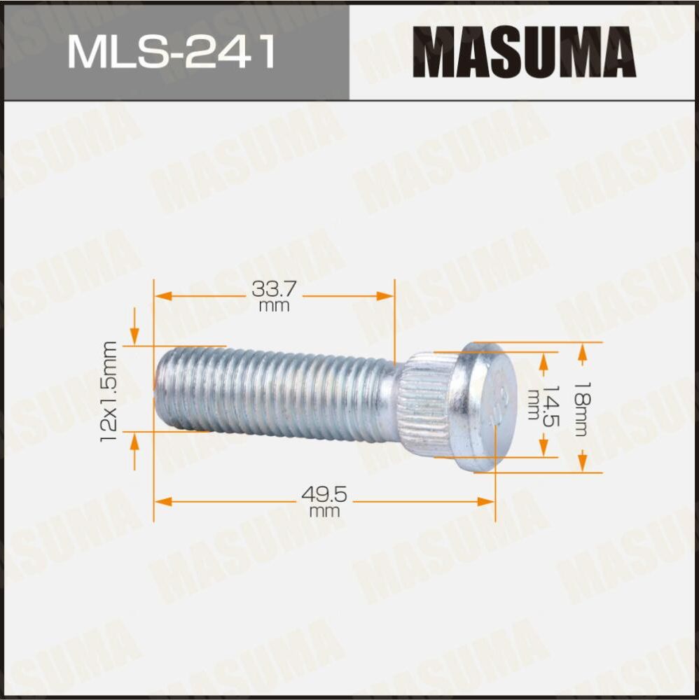 Шпилька MASUMA 12x1.5мм, L=49.5мм / Hyundai Masuma. Артикул MLS241