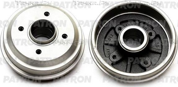 Тормозной барабан Patron задний для Citroen Saxo 1996-2004. Артикул PDR1133