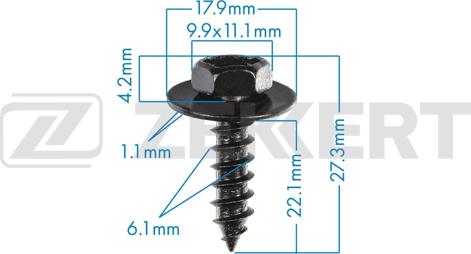 Клипса Zekkert. Артикул BE-2343