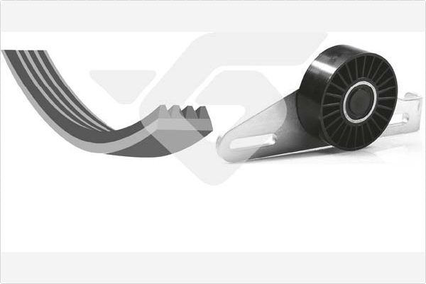 Приводной ремень поликлиновой с роликами (комплект) Hutchinson. Артикул KHV 174