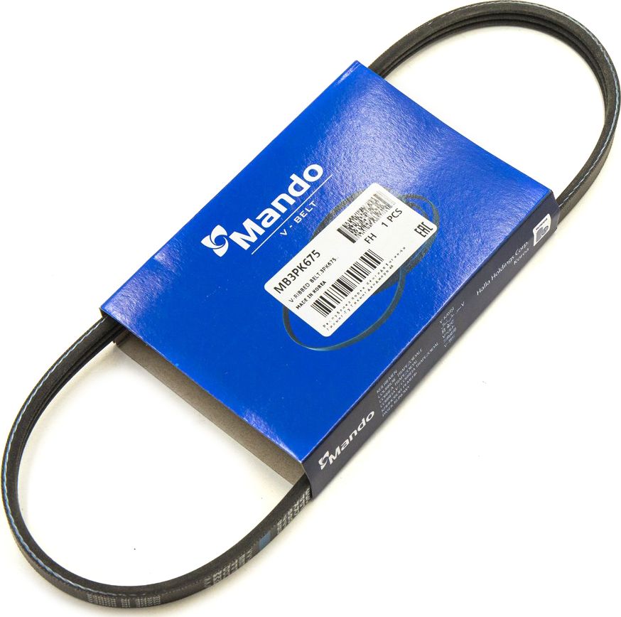 Приводной ремень поликлиновой Mando. Артикул MB3PK675