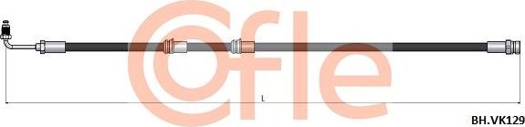 Тормозной шланг Cofle передний для Audi Q3 I (8U) 2013-2018. Артикул 92.BH.VK129