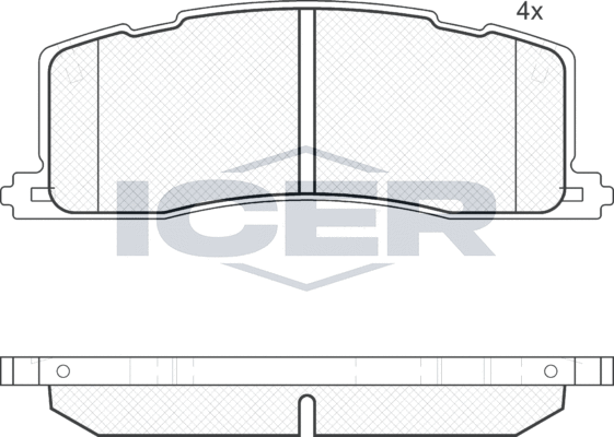 Тормозные колодки Icer. Артикул 181817