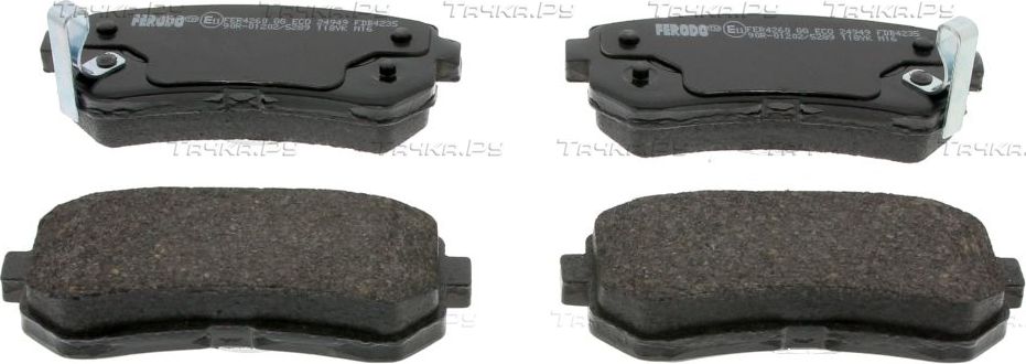 Тормозные колодки Ferodo Premier Eco Friction задние для Hyundai ix35 I 2009-2015. Артикул FDB4235