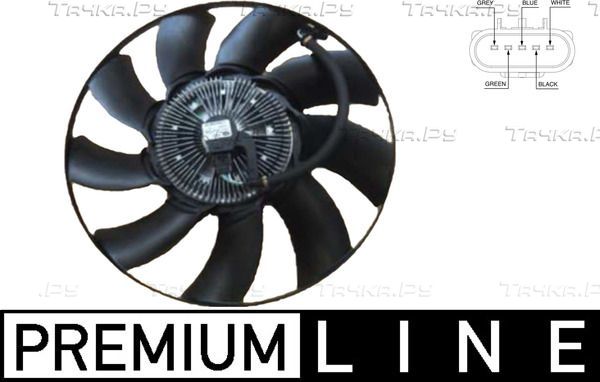 Вентилятор радиатора двигателя Mahle Premium для Land Rover Range Rover IV 2012-2026. Артикул CFF 475 000P