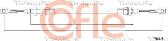 Трос газа Cofle для IVECO Daily II 1989-1998. Артикул 92.1703.5
