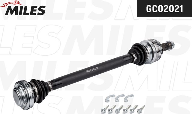 Полуось (привод в сборе, приводной вал) Miles правая для BMW 1 I (E81/E82/E87/E88) 2007-2011. Артикул GC02021