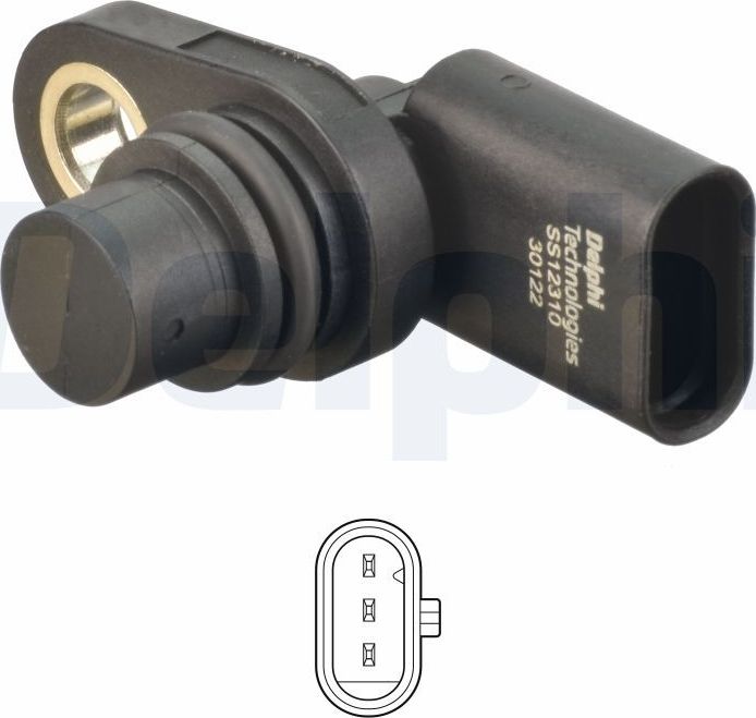 Датчик положения распредвала Delphi. Артикул SS12310-12B1