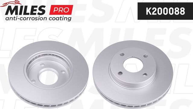 Тормозной диск Miles передний для Ford Fiesta IV 1999-2003. Артикул K200088