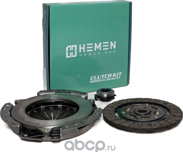 КОМПЛЕКТ СЦЕПЛЕНИЯ С ВЫЖИМНЫМ ПОДШИПНИКОМ RENAULT (Hemen). Артикул HCK009