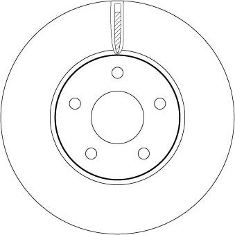 Тормозной диск TRW. Артикул DF6975