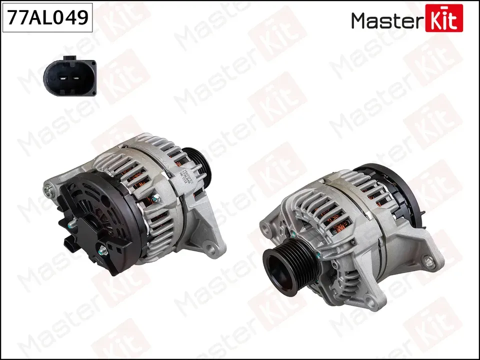 77AL049 Генератор\ FIAT DUCATO  IVECO DAILY 02-> (14V 110A) (Master KIT) Master KIT. Артикул 77al049