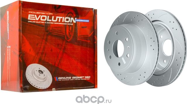 ДИСК ТОРМОЗНОЙ ЗАДНИЙ 345ММ (Powerstop). Артикул AR8658