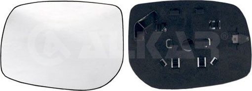 Зеркальное стекло бокового зеркала Alkar левое для Toyota Yaris II 2005-2010. Артикул 6401267