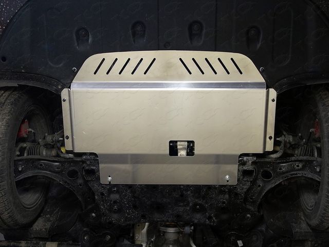 Защита алюминиевая ТСС (4 мм) для картера и КПП Hyundai Sonata VIII 2018-2026. Артикул ZKTCC00305