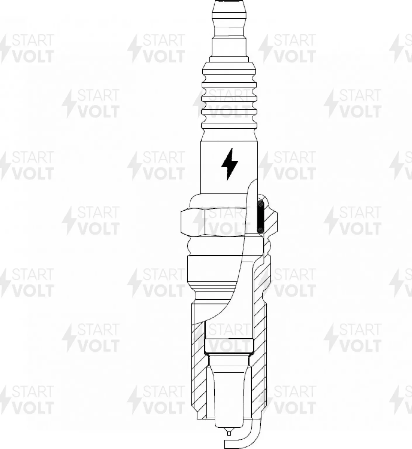 Свеча зажигания для а/м Ford Mondeo IV (10-)/Mondeo V (15-) 2.0T Ir (VSP 1023) (Startvolt). Артикул vsp-1023