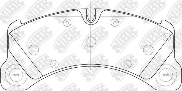 Тормозные колодки NiBK. Артикул PN35001