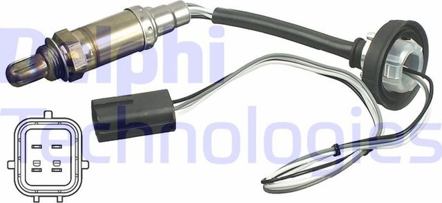 Лямбда-зонд (кислородный датчик) Delphi для Daewoo Matiz I 1998-2015. Артикул ES11108-12B1