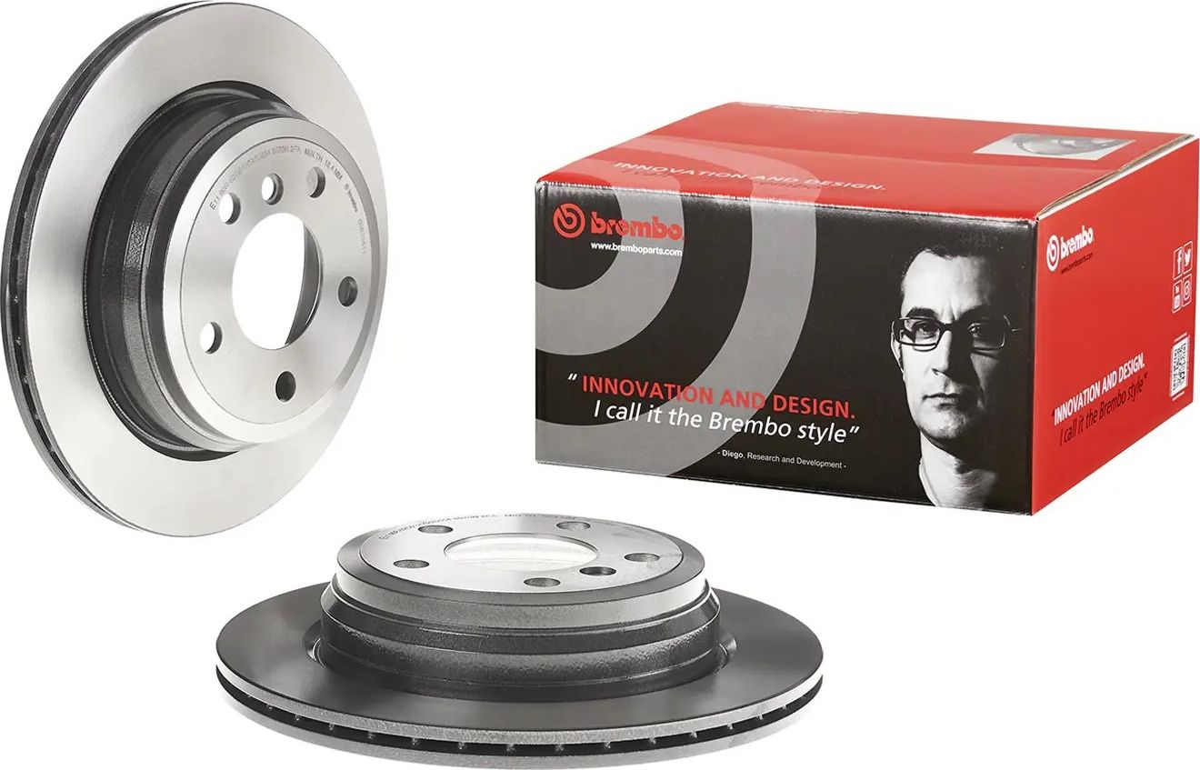 Тормозной диск Brembo PRIME LINE - UV Coated. Артикул 09.B338.11
