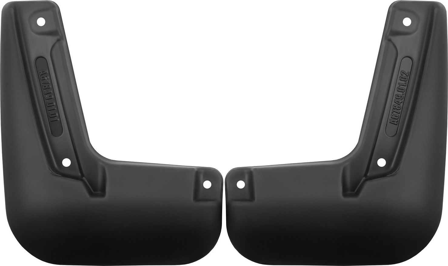 Брызговики Frosch (в пакете) передняя пара для BAIC Beijing X7 2020-2026. Артикул NLF.A70990.F3