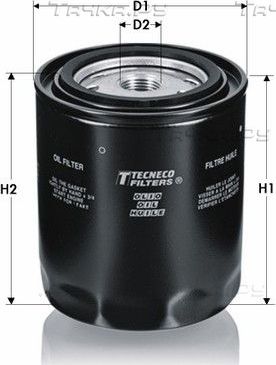 Масляный фильтр  Tecneco Filters для Mazda Tribute I 2000-2008. Артикул OL526