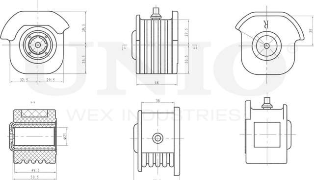 Сайлентблок рычага подвески (Unio). Артикул RMP-20128