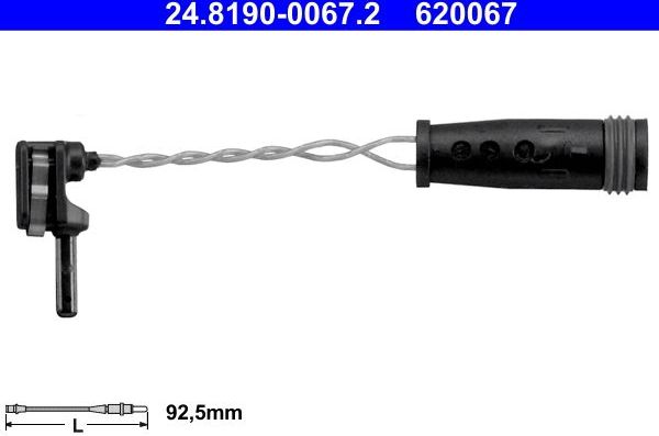 Датчик износа тормозных колодок  ATE. Артикул 24.8190-0067.2