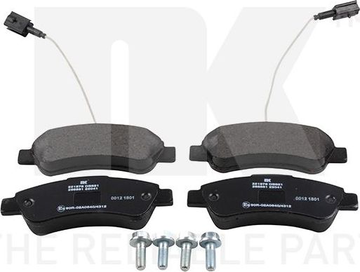 Тормозные колодки NK. Артикул 221978