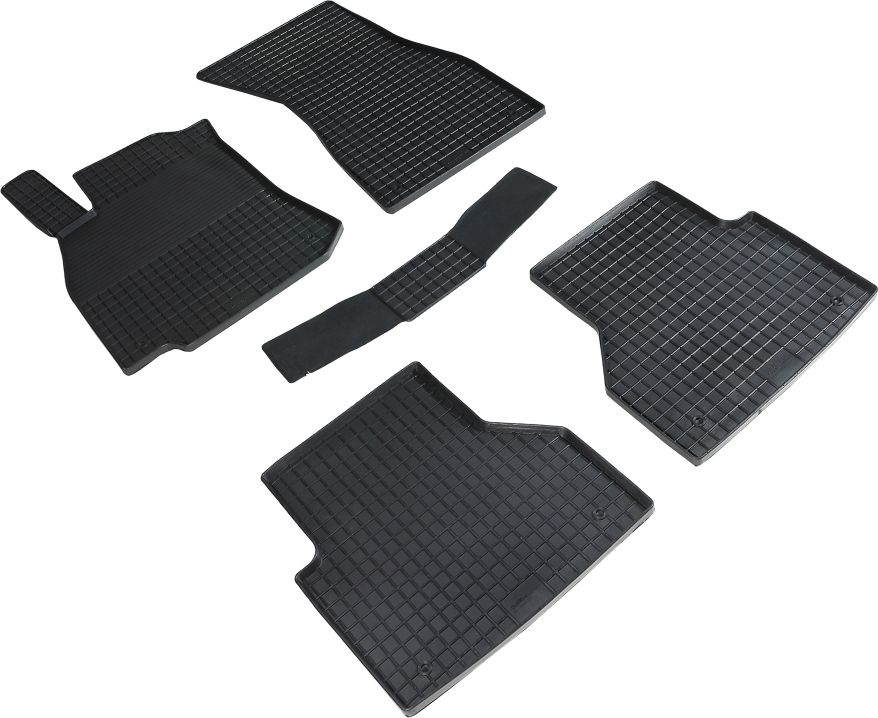 Коврики резиновые Seintex с узором сетка для салона Audi A6 C8 2018-2026. Артикул 96267