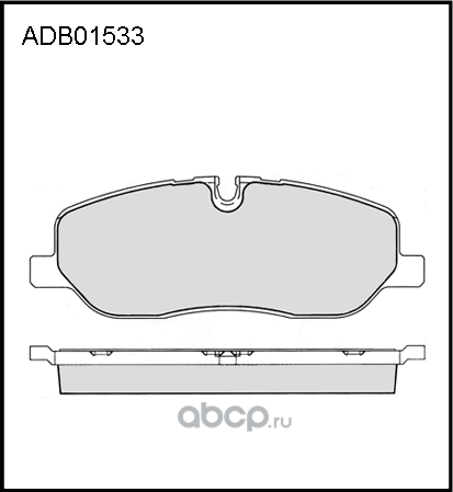 Колодки тормозные (Allied Nippon). Артикул ADB01533