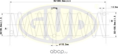 Пружина подвески G.U.D.. Артикул GCS259211
