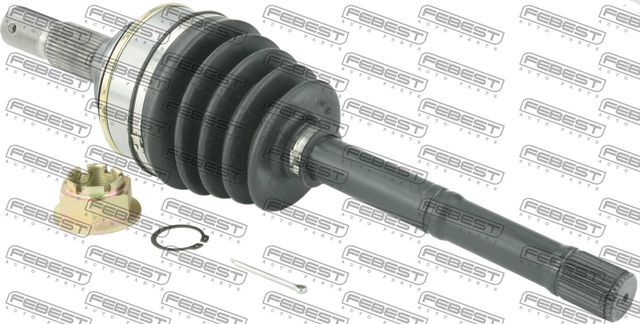 Полуось (привод в сборе, приводной вал) Febest передняя для Lexus LX 570 2007-2026. Артикул 0114-200